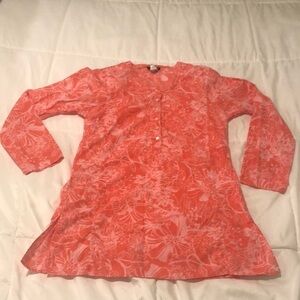 J Crew cotton shirt with side slits at bottom